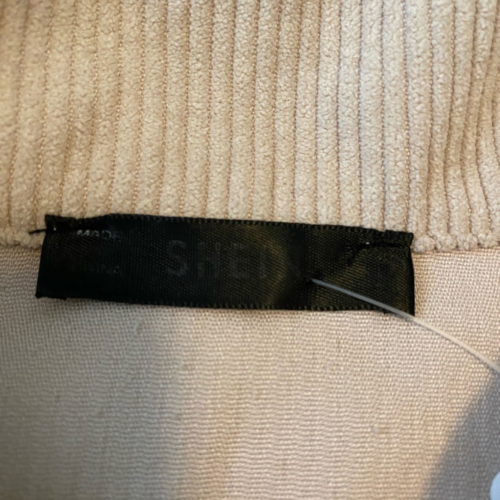 Shein Ivory Corduroy Jacket size L - Picture 7 of 10